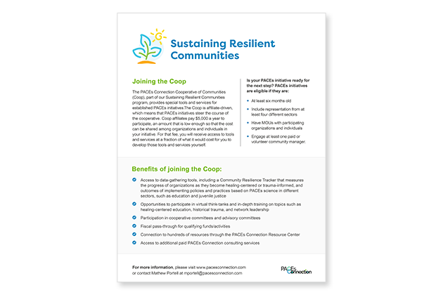 Sustaining Resilient Communities